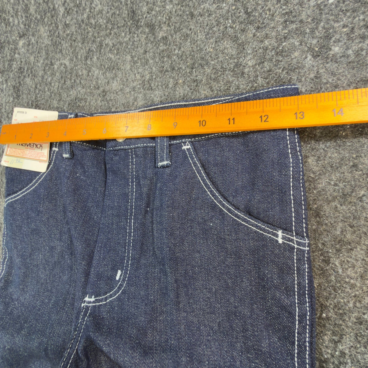 Maverick Vintage 70s Jeans Boys 12 Regular Blue USA Made NOS NWT 26x27 - take2supply
