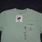 Joe Marlin Pocket T-Shirt Mens Medium Green Cotton Embroidered Logo JMKS-1869 - take2supply