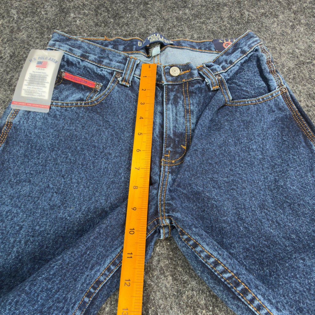 U.S. Polo Assn Carpenter Jeans Boys 14 Blue Cotton Easy Fit Utility NWT - take2supply