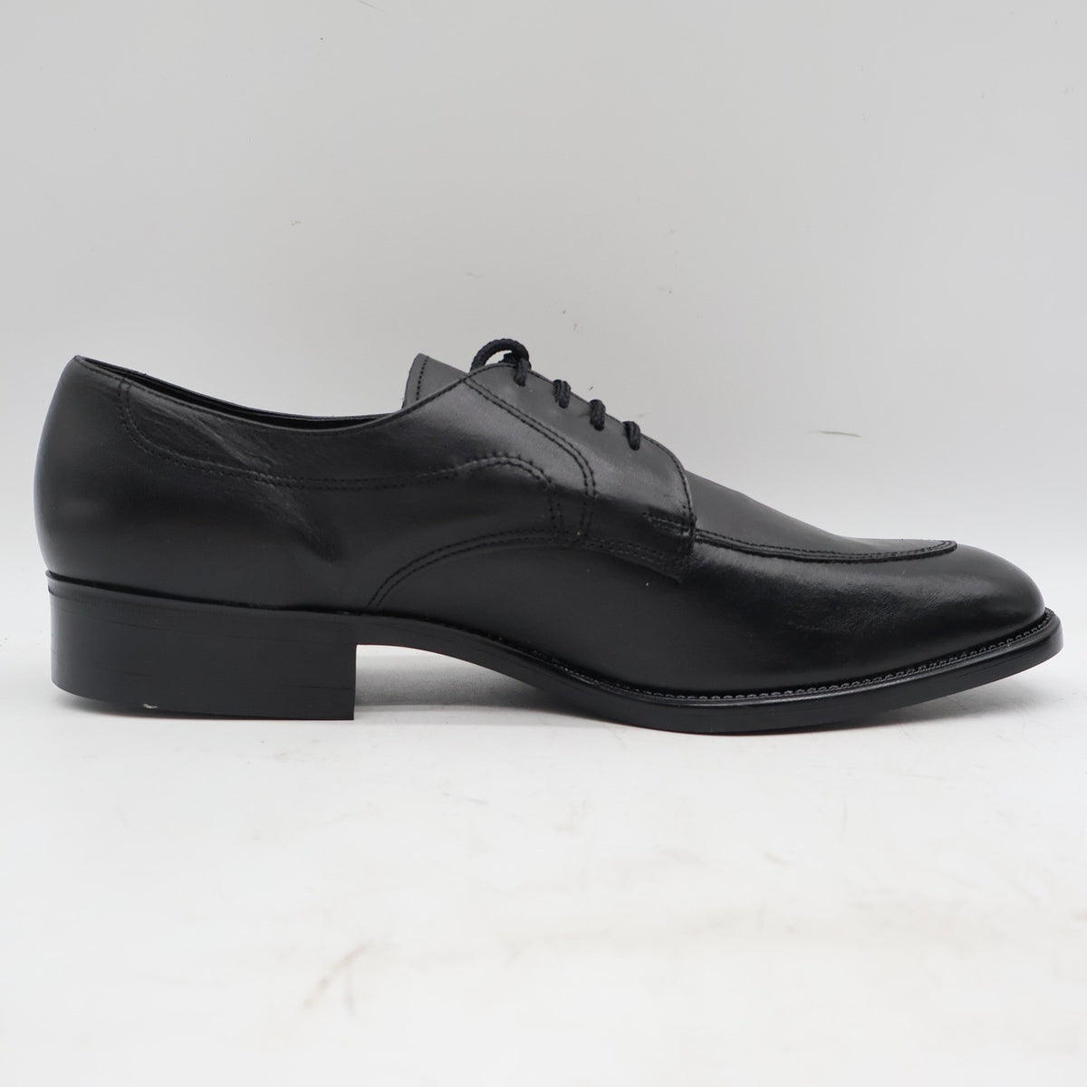 Barclay Oxford Dress Shoes Mens 12 D Vintage Black Leather U-Toe Deadstock 48011 - take2supply