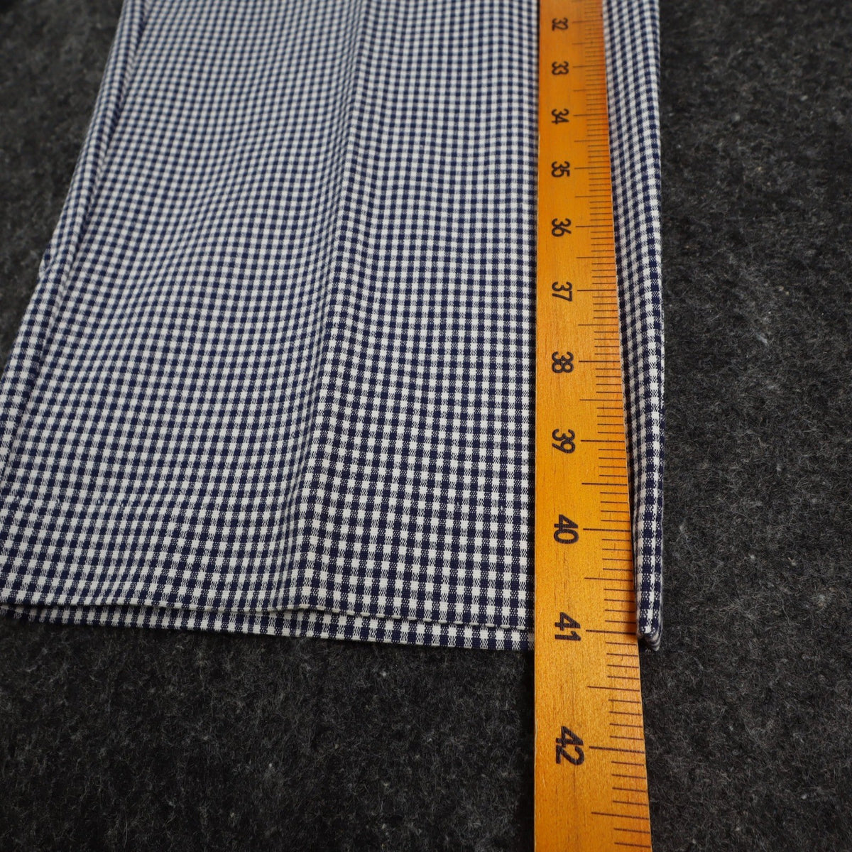 Southern Lady Pants Womens 14 Navy White Gingham Cotton Stretch Side Zip NWT NOS - take2supply