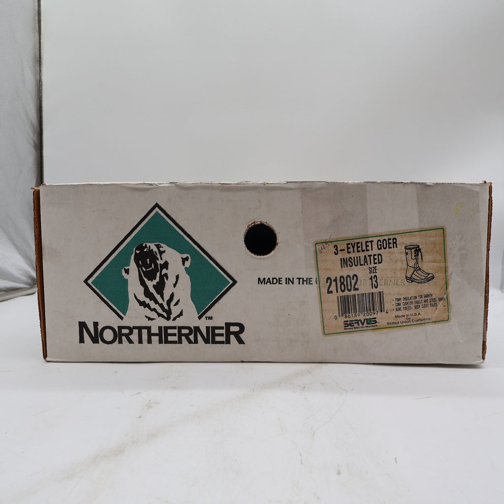 ```Northerner Vintage 3-Eyelet Goer Boots Mens 13 Brown Rubber NWT``` - take2supply