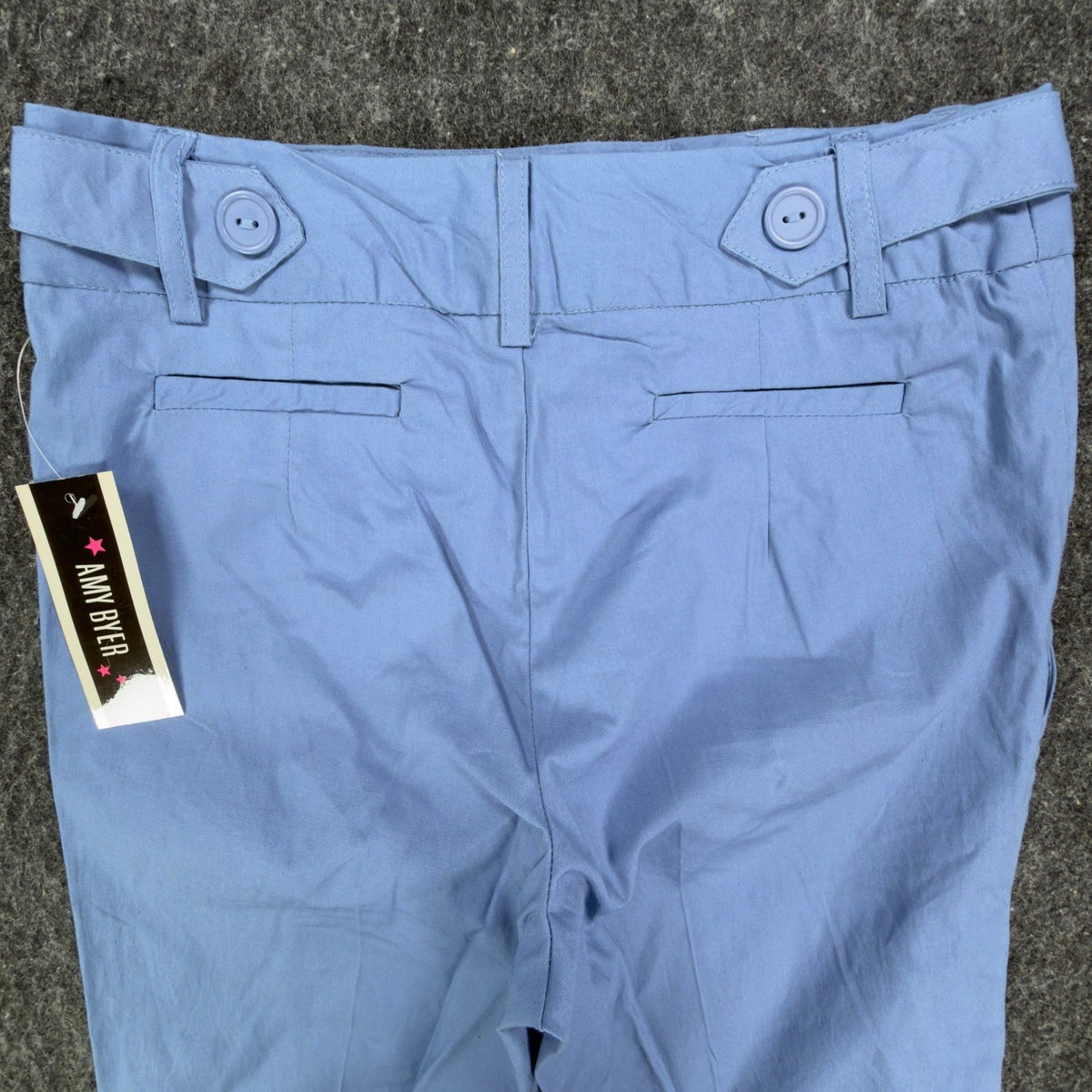 Amy Byer Y2K Bermuda Shorts Girls 10 Blue Cotton Stretch NWT - take2supply