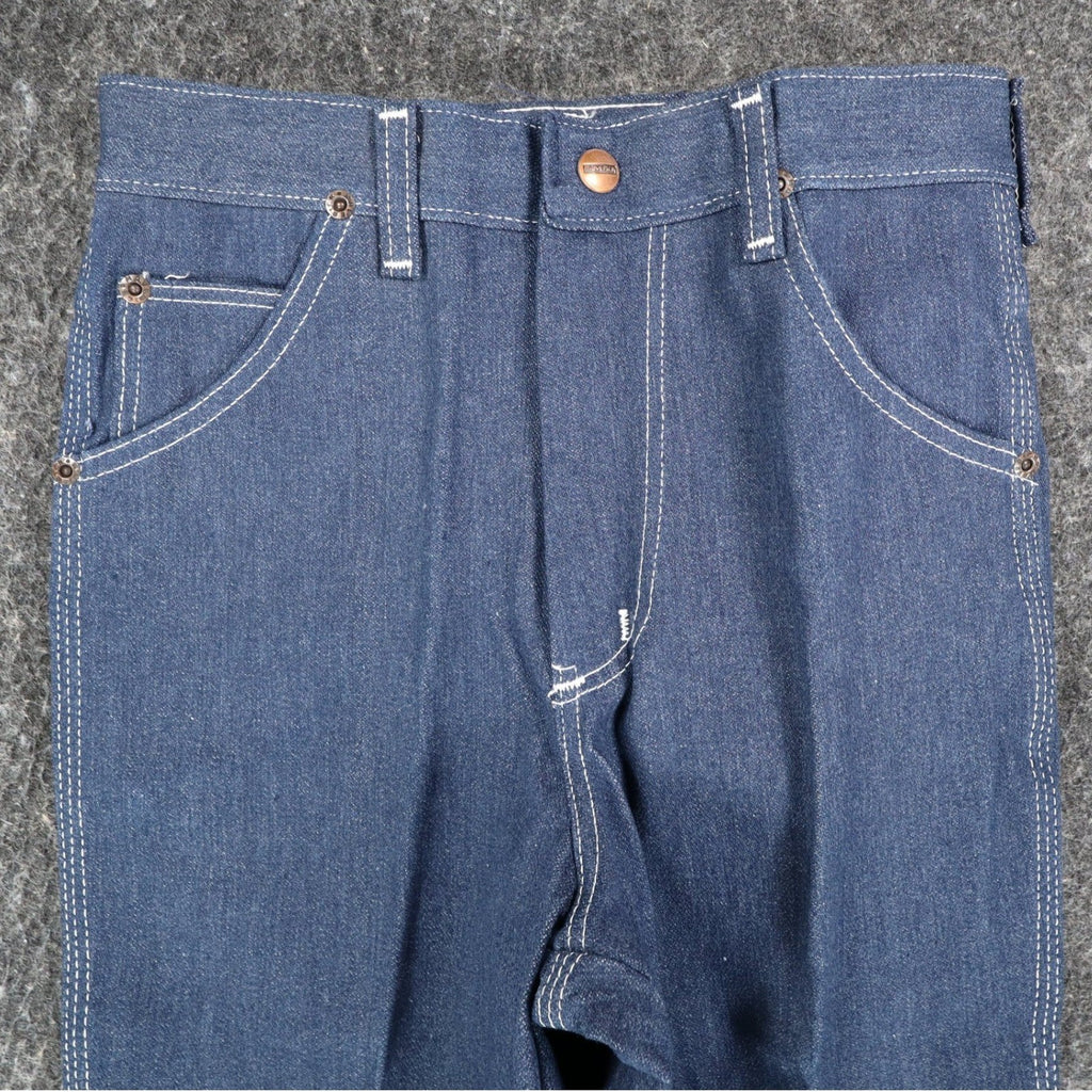 Maverick Straight Leg Jeans Boys 12 Regular Vintage Deadstock USA Blue Denim - take2supply