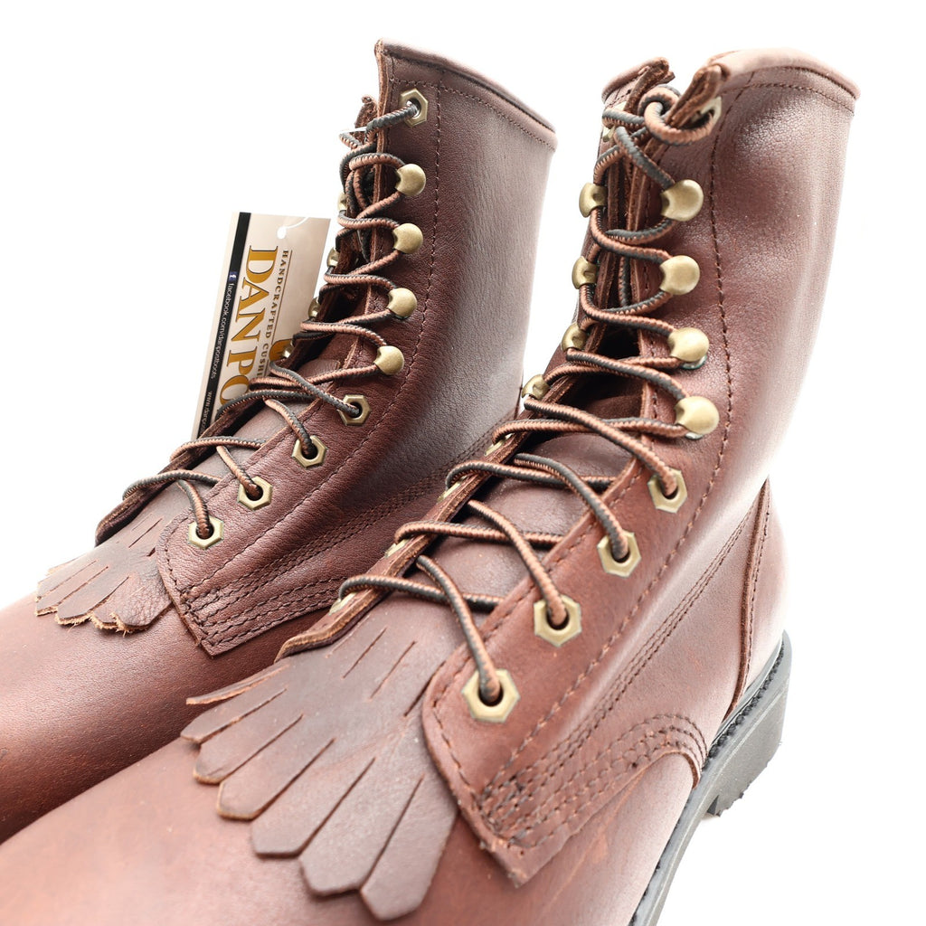 Dan Post Lace Up Work Boots Mens 12D Brown Oily Leather Kiltie DP69612 NWT - take2supply