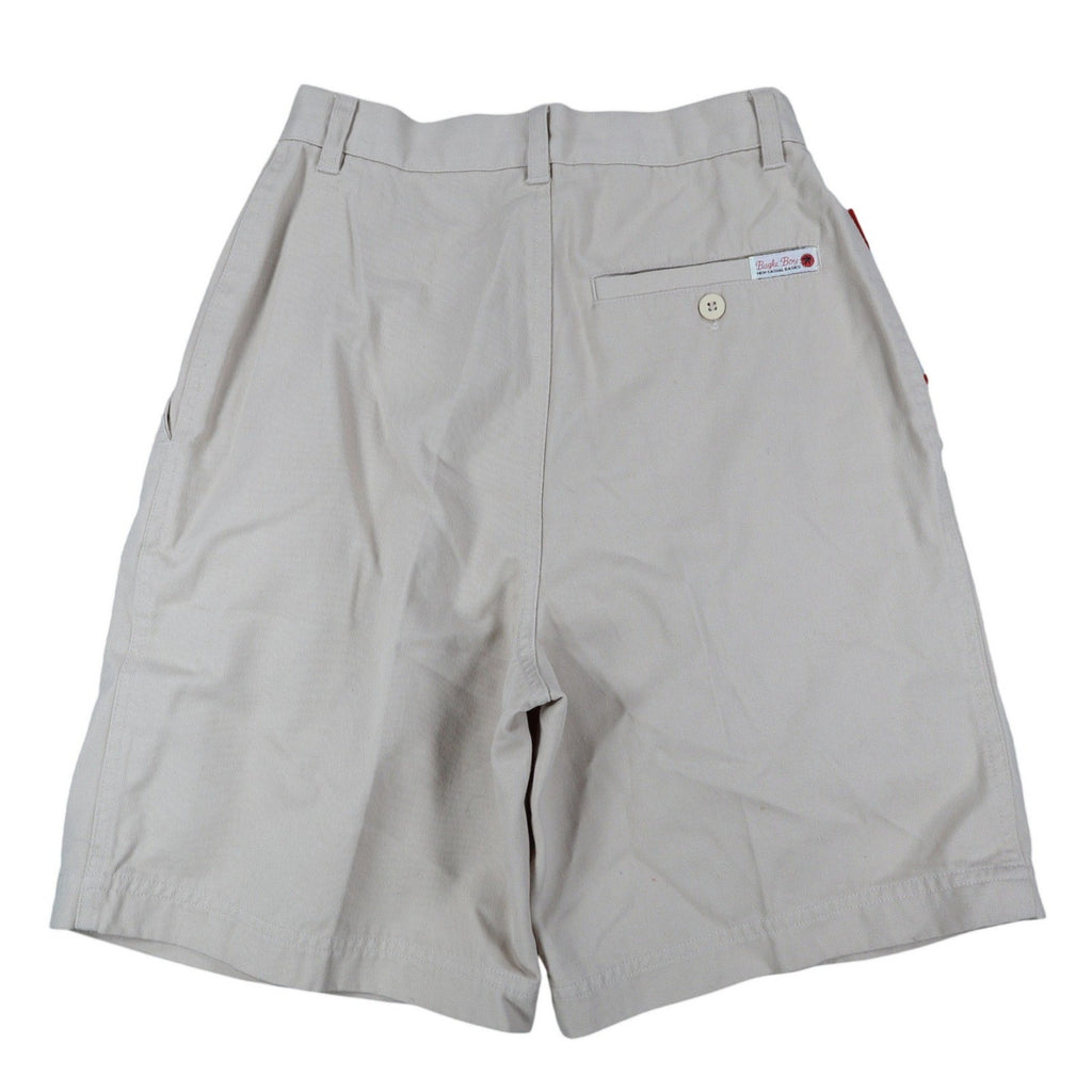 Bugle Boy Pleated Shorts Womens 9 Vintage 90s Khaki Deadstock 80705W27 - take2supply