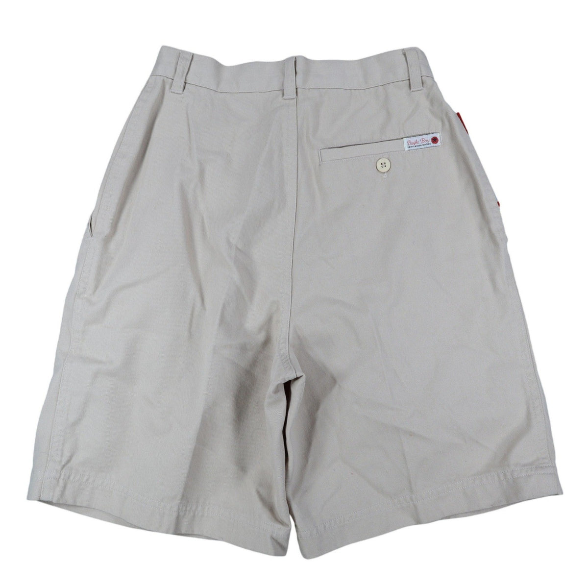 Bugle Boy Pleated Shorts Womens 9 Vintage 90s Khaki Deadstock 80705W27 - take2supply