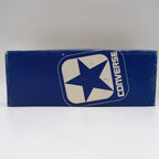 Converse Road Star Boys Size 3 Vintage 80s Blue White Nylon Suede Sneakers NOS - take2supply
