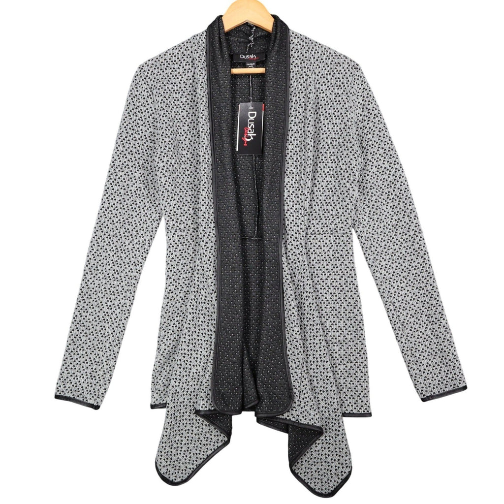 Dusak Designs Open Front Cardigan Womens S Textured Knit Made in Canada NWT - take2supply
