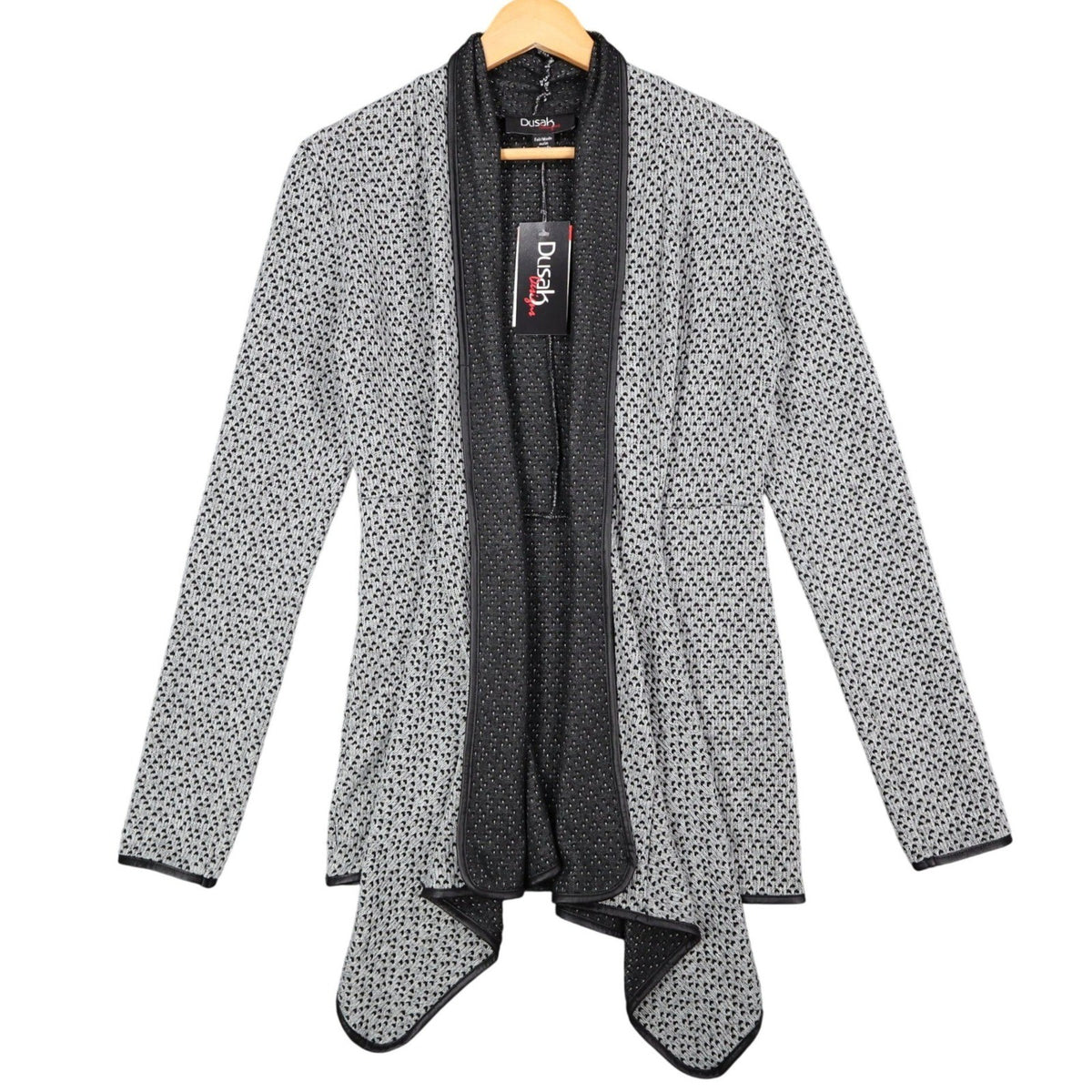Dusak Designs Open Front Cardigan Womens S Textured Knit Made in Canada NWT - take2supply
