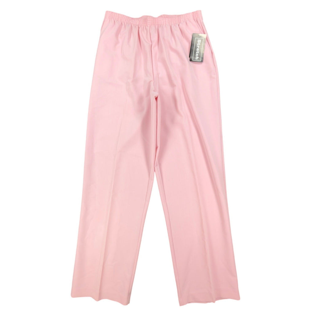 Southern Lady Pull On Pants Womens 14 Petal Pink Stretch Elastic Waist NWT - take2supply