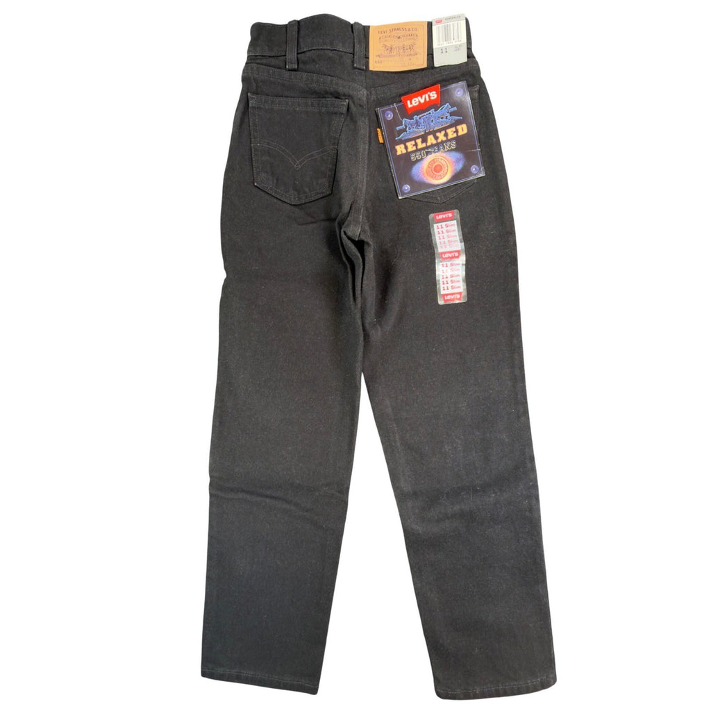 Levi's 550 Girls 11 Slim Black Vintage Jeans USA Made NWT - take2supply