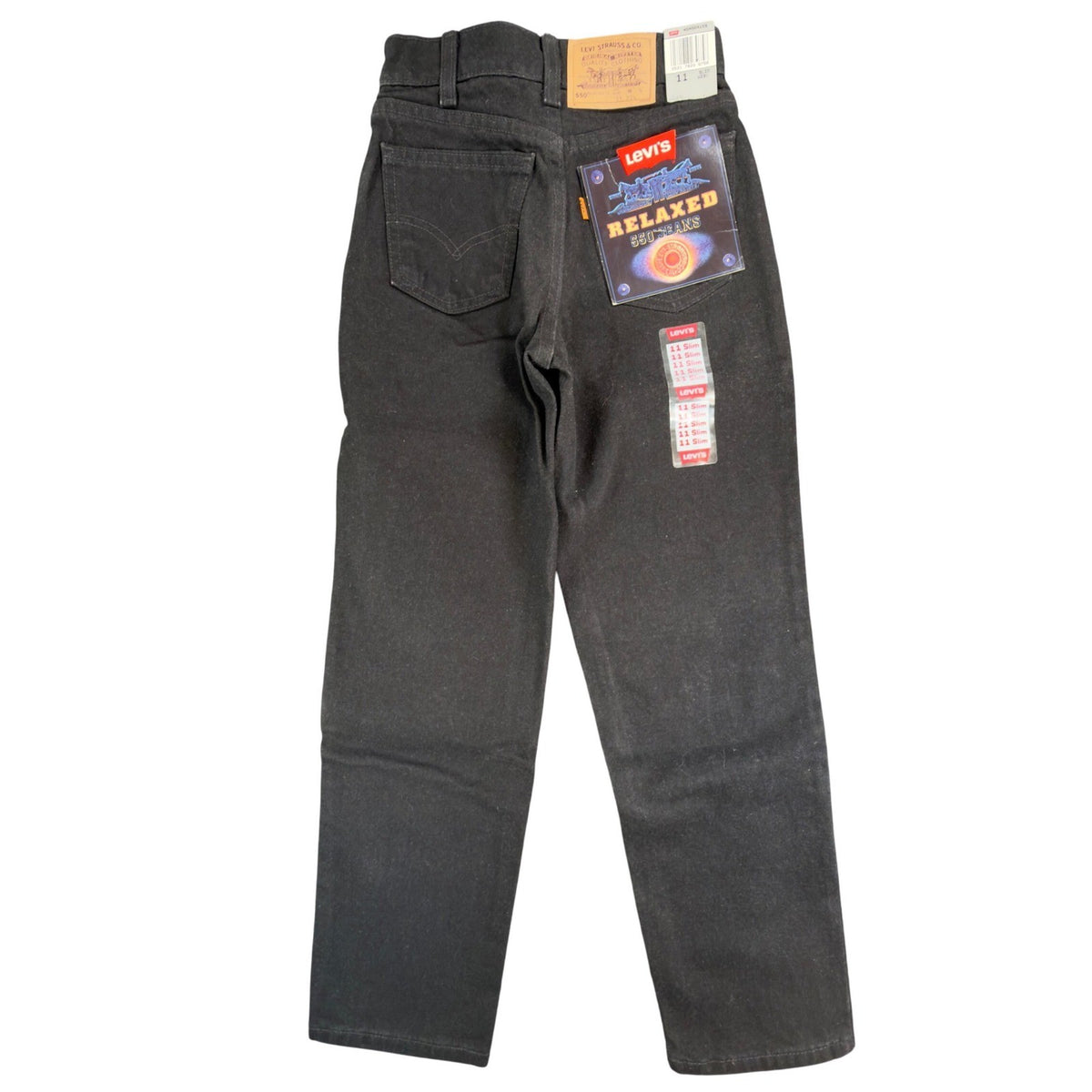 Levi's 550 Girls 11 Slim Black Vintage Jeans USA Made NWT - take2supply