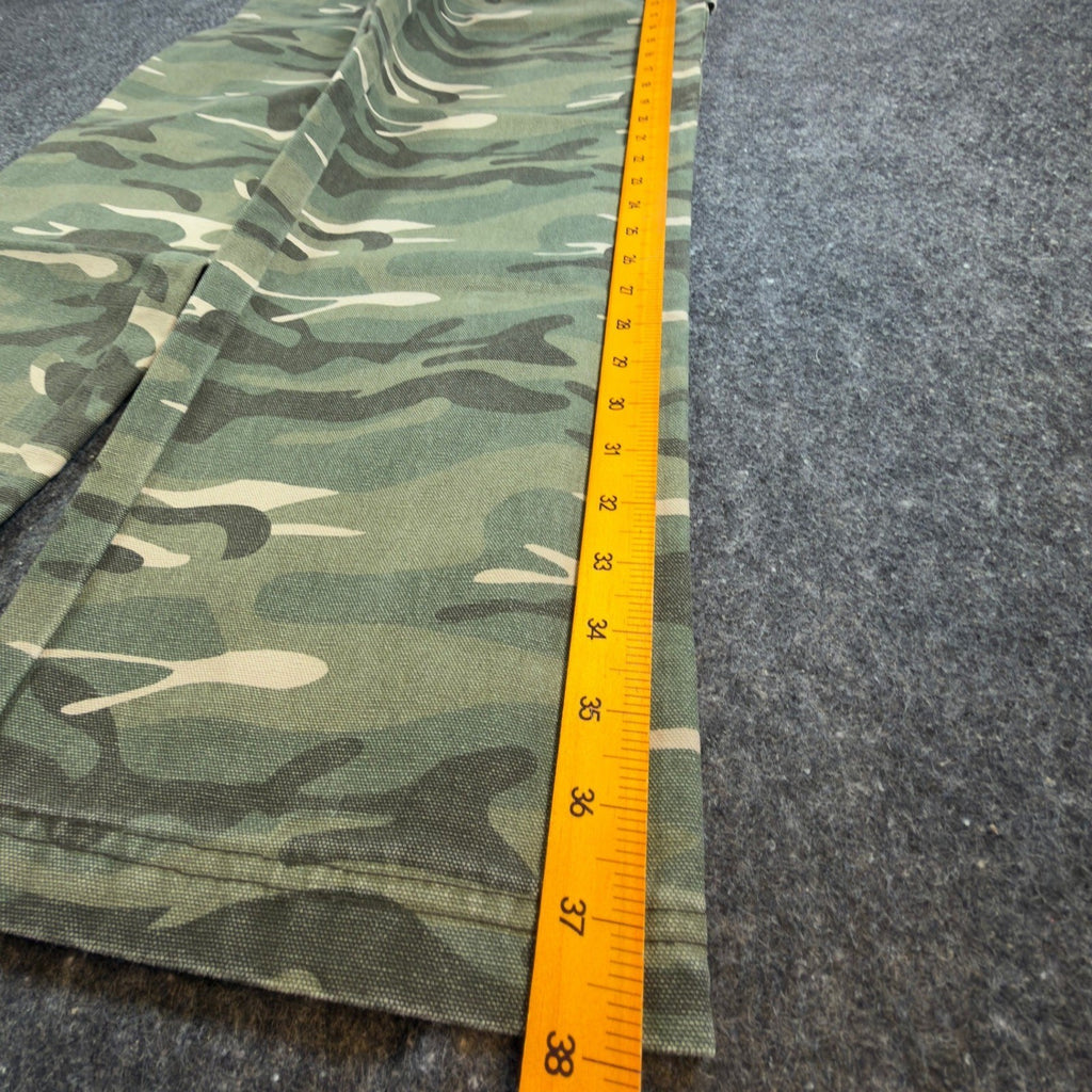 John Deere Carpenter Pants Boys 14 Y2K Camo Canvas Woodland Workwear Deadstock - take2supply