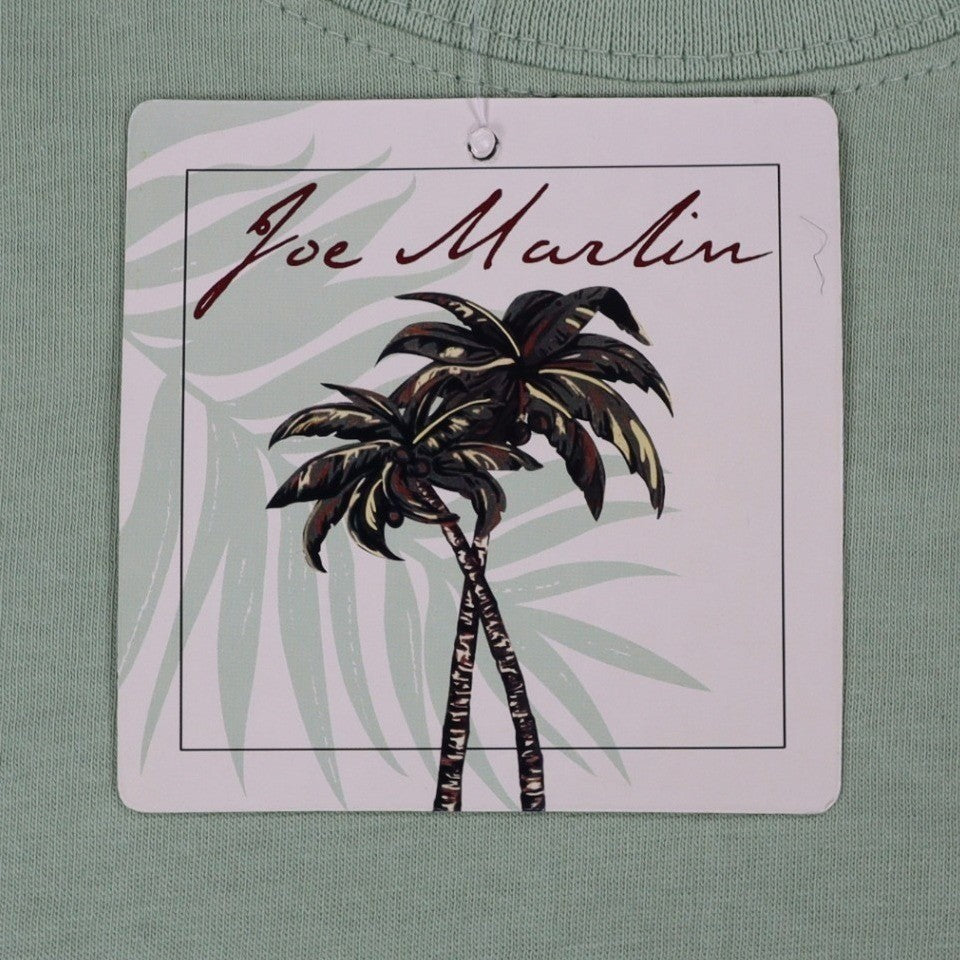 Joe Marlin Pocket T-Shirt Mens Medium Green Cotton Embroidered Logo JMKS-1869 - take2supply