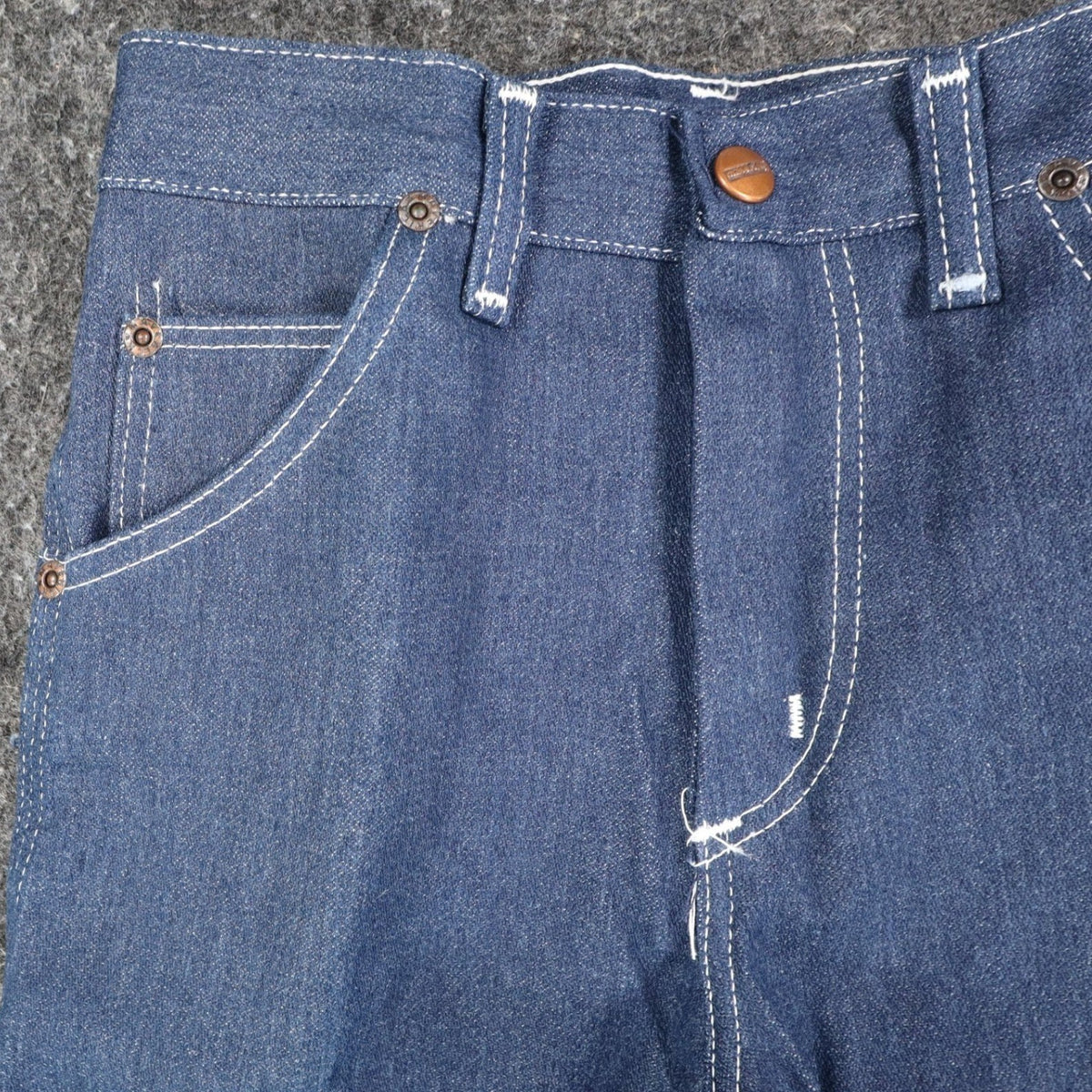 Maverick Straight Leg Jeans Boys 10 Reg Vintage 70s Blue Cotton Poly USA C951 - take2supply