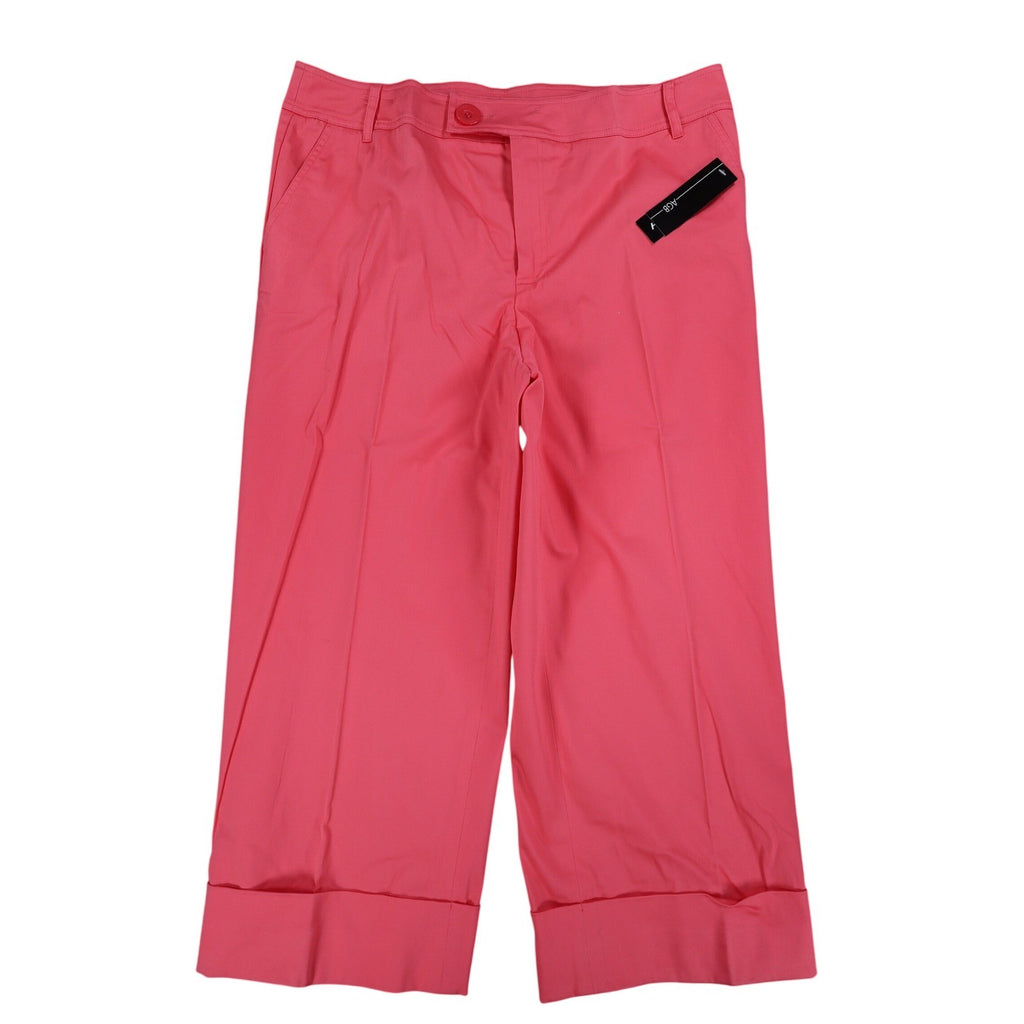 AGB Byer California Capri Pants Womens 14 Coral Cuffed Stretch NWT Deadstock - take2supply
