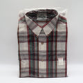 417 Van Heusen Shirt Mens Medium Plaid Button Down Cotton Blend New Packaged - take2supply