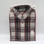 417 Van Heusen Shirt Mens Medium Plaid Button Down Cotton Blend New Packaged - take2supply
