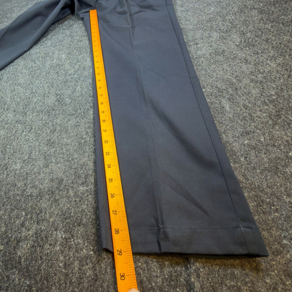 Haggar Pants Mens 33x30 Navy Blue Cotton Pleated Black Label Vintage Y2K NWT - take2supply