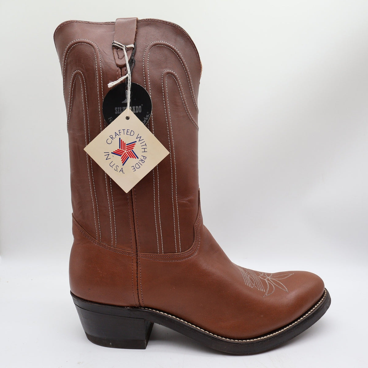 Walker Silverado Vintage Cowboy Boots Mens 11 Brown Leather NWT - take2supply
