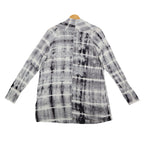 Tribal Cardigan Womens Small Gray Tie Dye Open Front Lightweight Jersey Knit NEW - take2supply