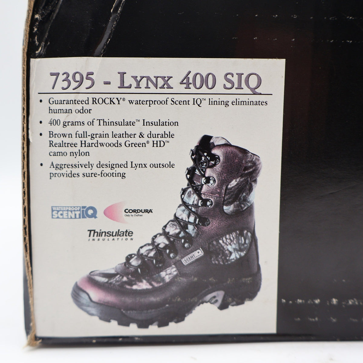 Rocky Lynx 400 SIQ Hunting Boots Mens 8.5 M Brown Leather Camo Thinsulate 7395 - take2supply