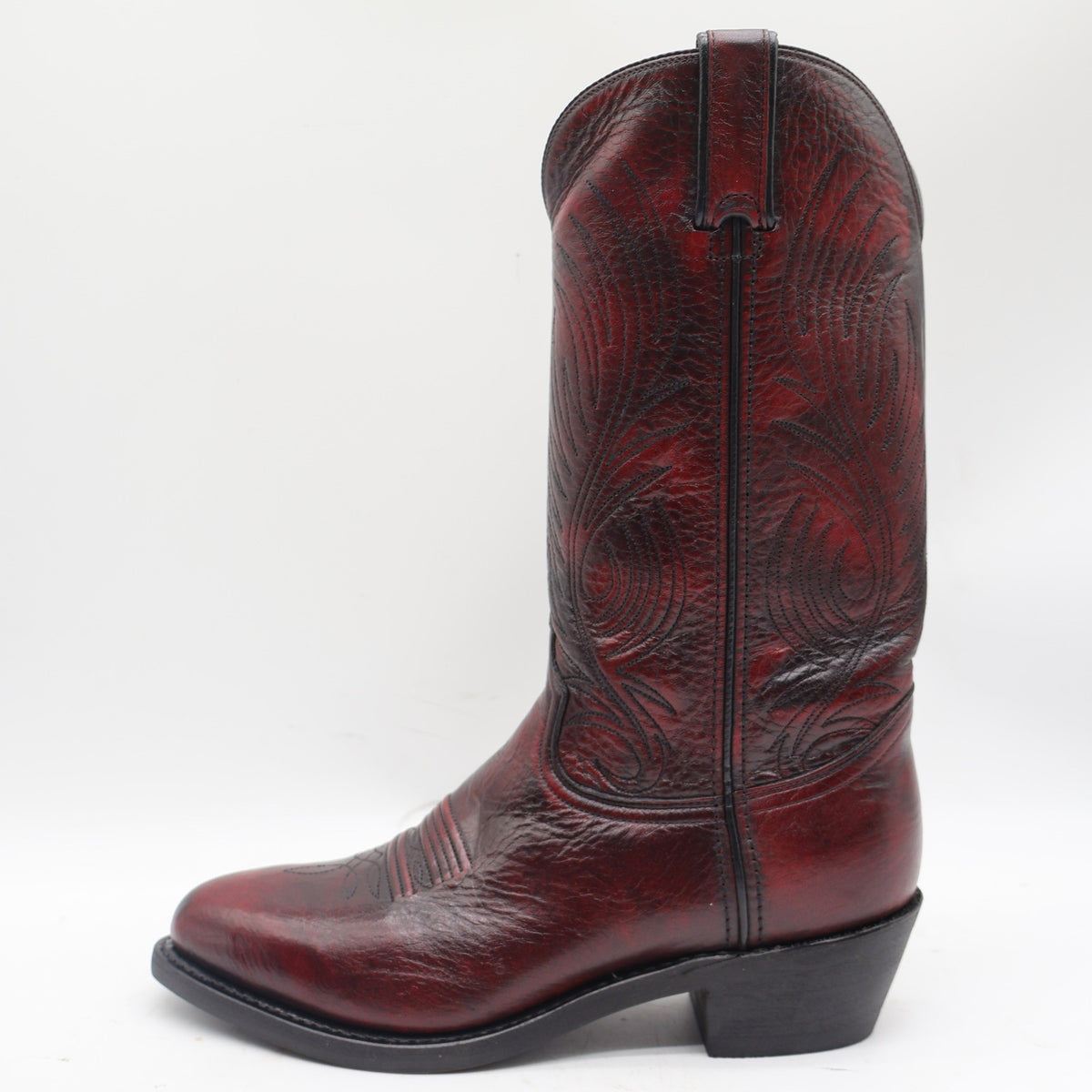 Durango Cowboy Boots Mens 8 D Vintage 2005 Black Cherry Leather Western SW4225 - take2supply