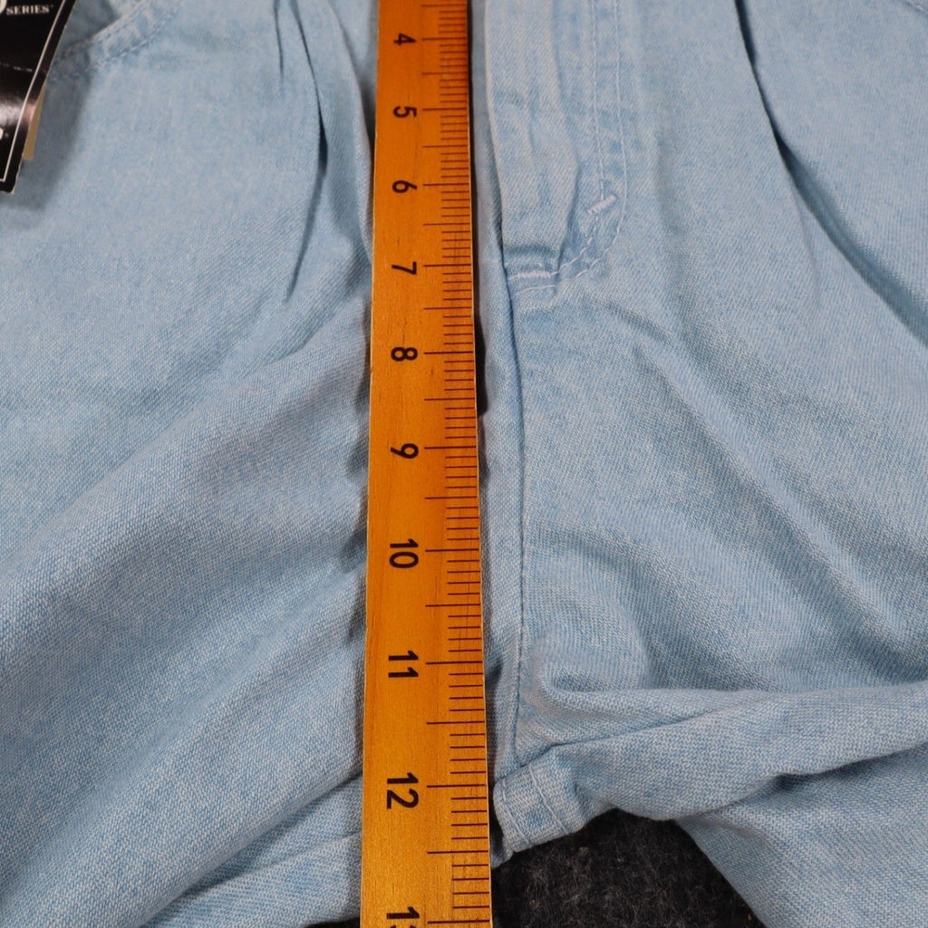 Levi's 917 Shorts Womens 12 Vintage 90s Light Wash Denim Made in USA Deadstock - take2supply