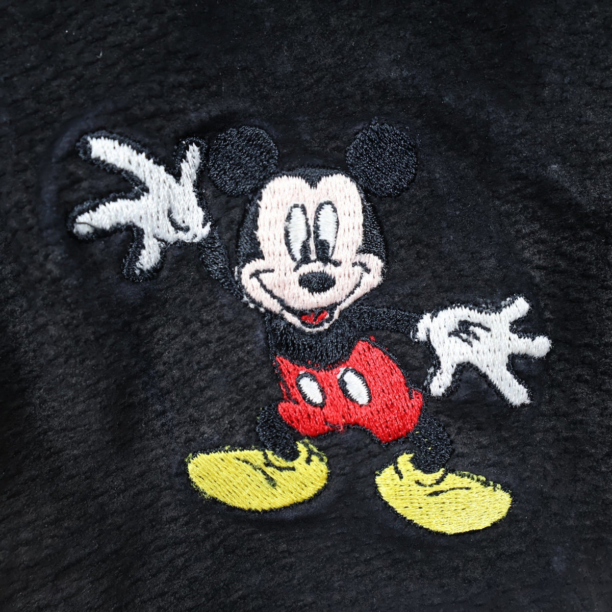 Disney Mickey Mouse Vest Womens Medium Black Suede Leather Embroidered Waistcoat - take2supply