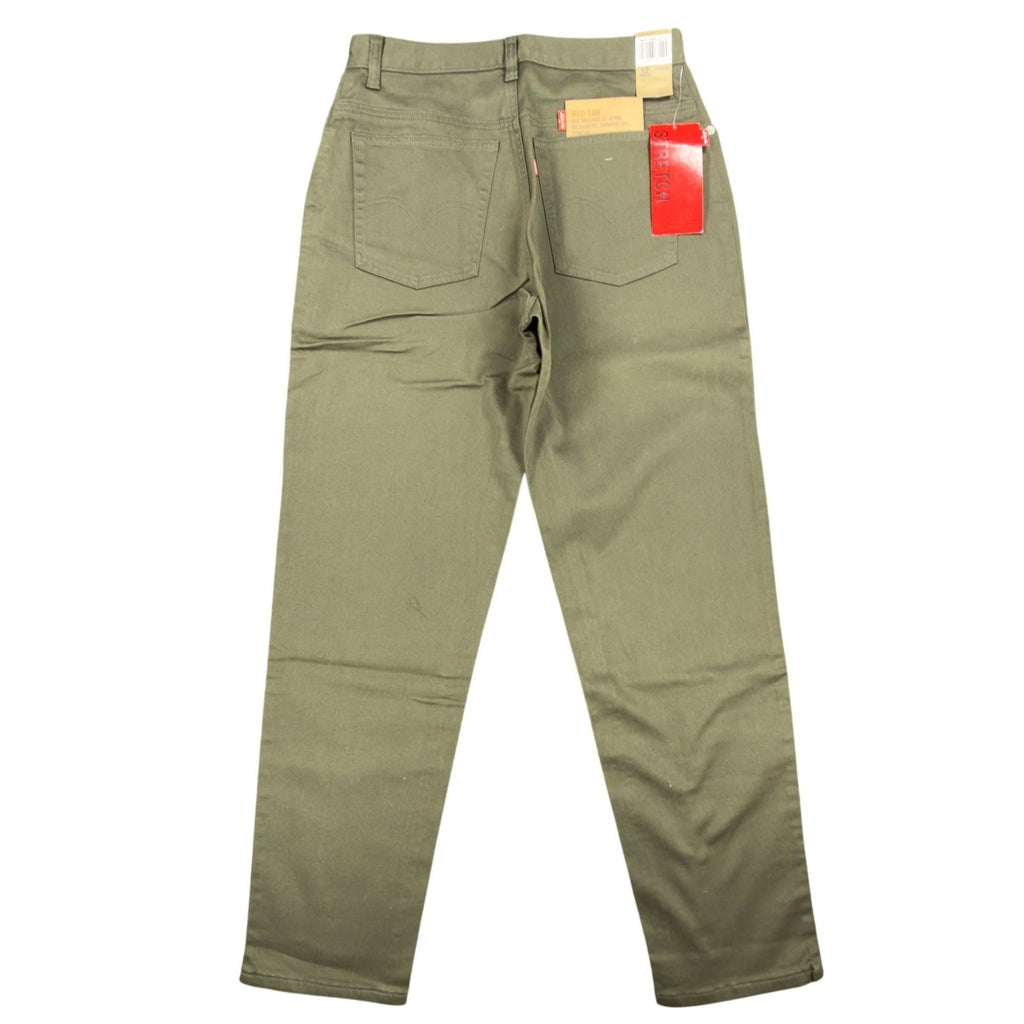 Levi's Y2K 550 Relaxed Tapered Jeans Womens 12 Olive Green NWT Stretch Deadstock - take2supply