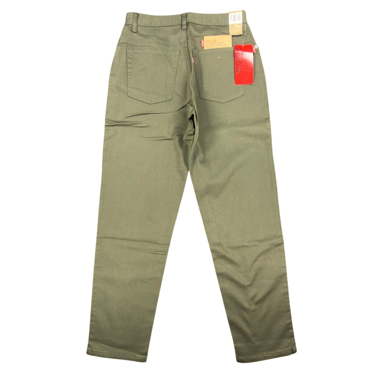 Levi's Y2K 550 Relaxed Tapered Jeans Womens 12 Olive Green NWT Stretch Deadstock - take2supply