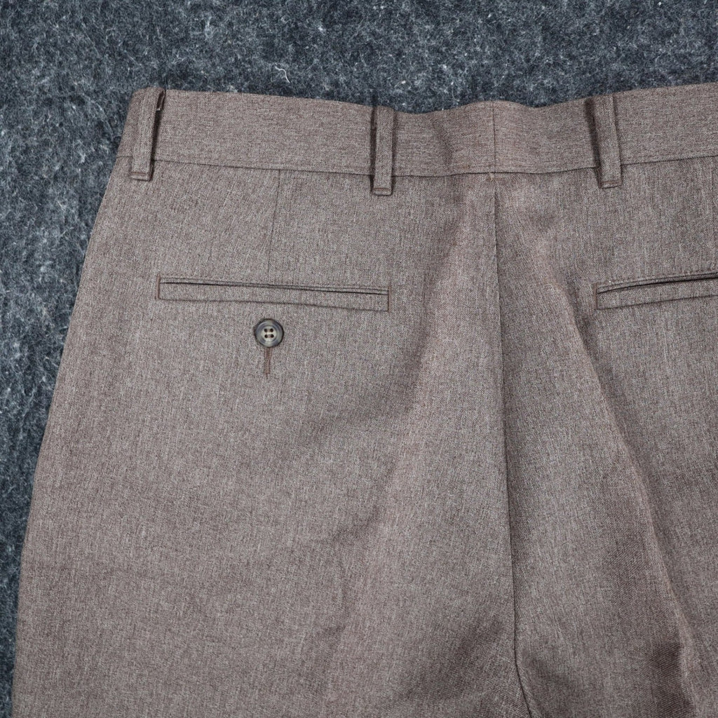 Levi Strauss Action Slacks Mens 33x30 Vintage Brown Stretch Waist Dress Pants - take2supply