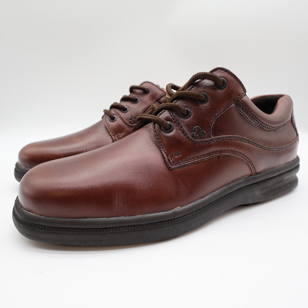 Hush Puppies Glen Casual Oxford Shoes Mens 10 M Dark Brown Leather Lace Up 19078 - take2supply