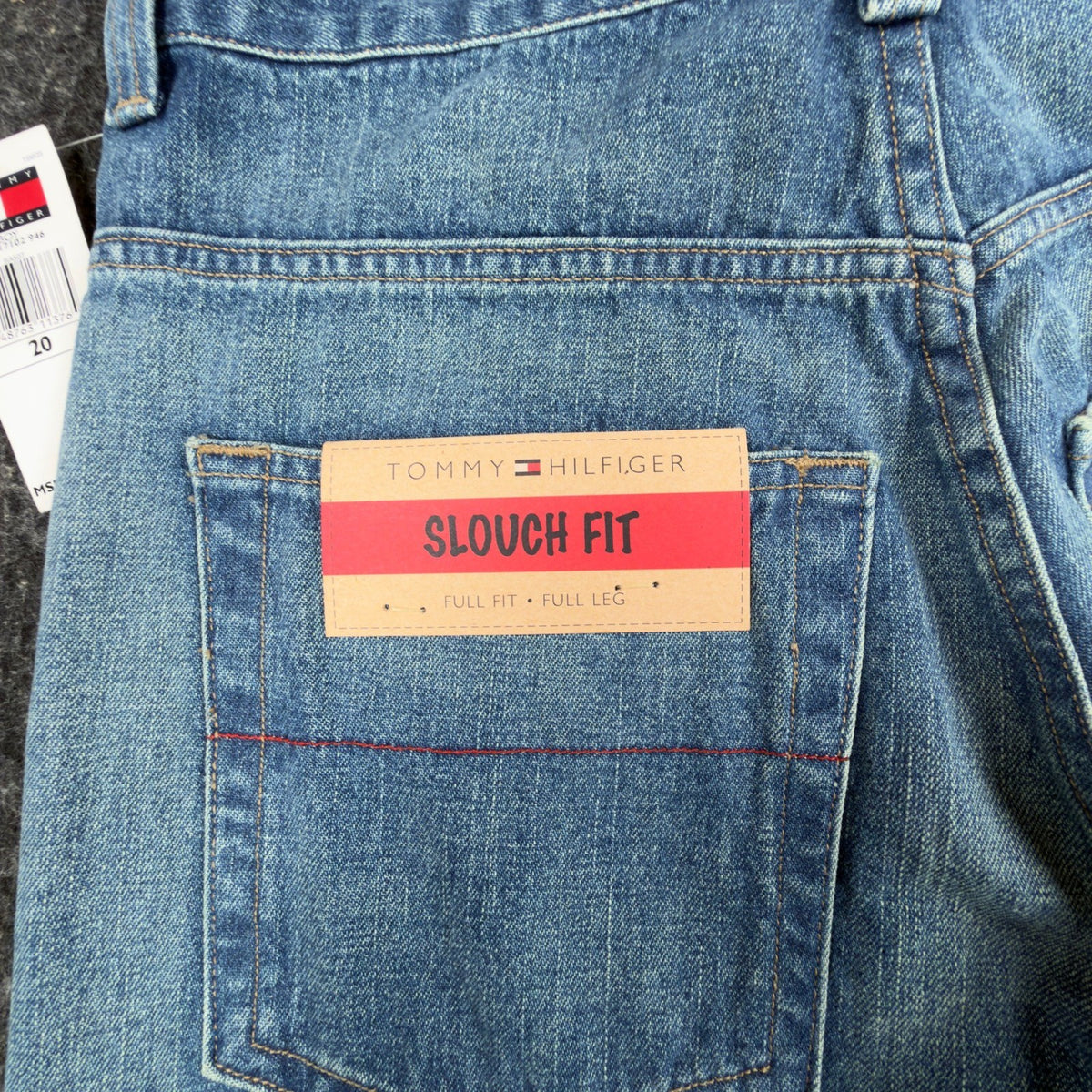Tommy Hilfiger Y2K Slouch Fit Jeans Boy 20 Blue Cotton NWT Deadstock - take2supply