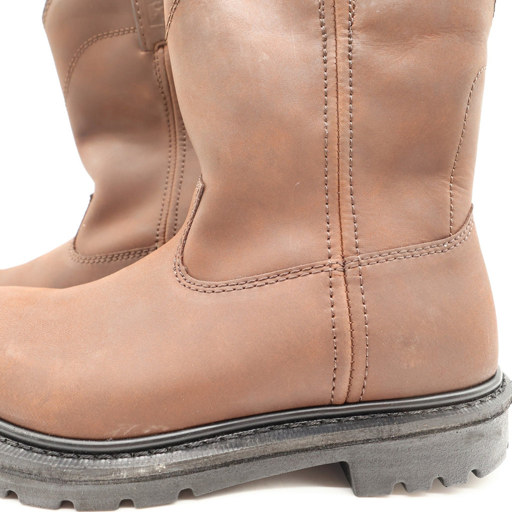 Worx Red Wing 5701 Steel Toe Work Boots Mens 7.5 Brown Leather New Deadstock - take2supply