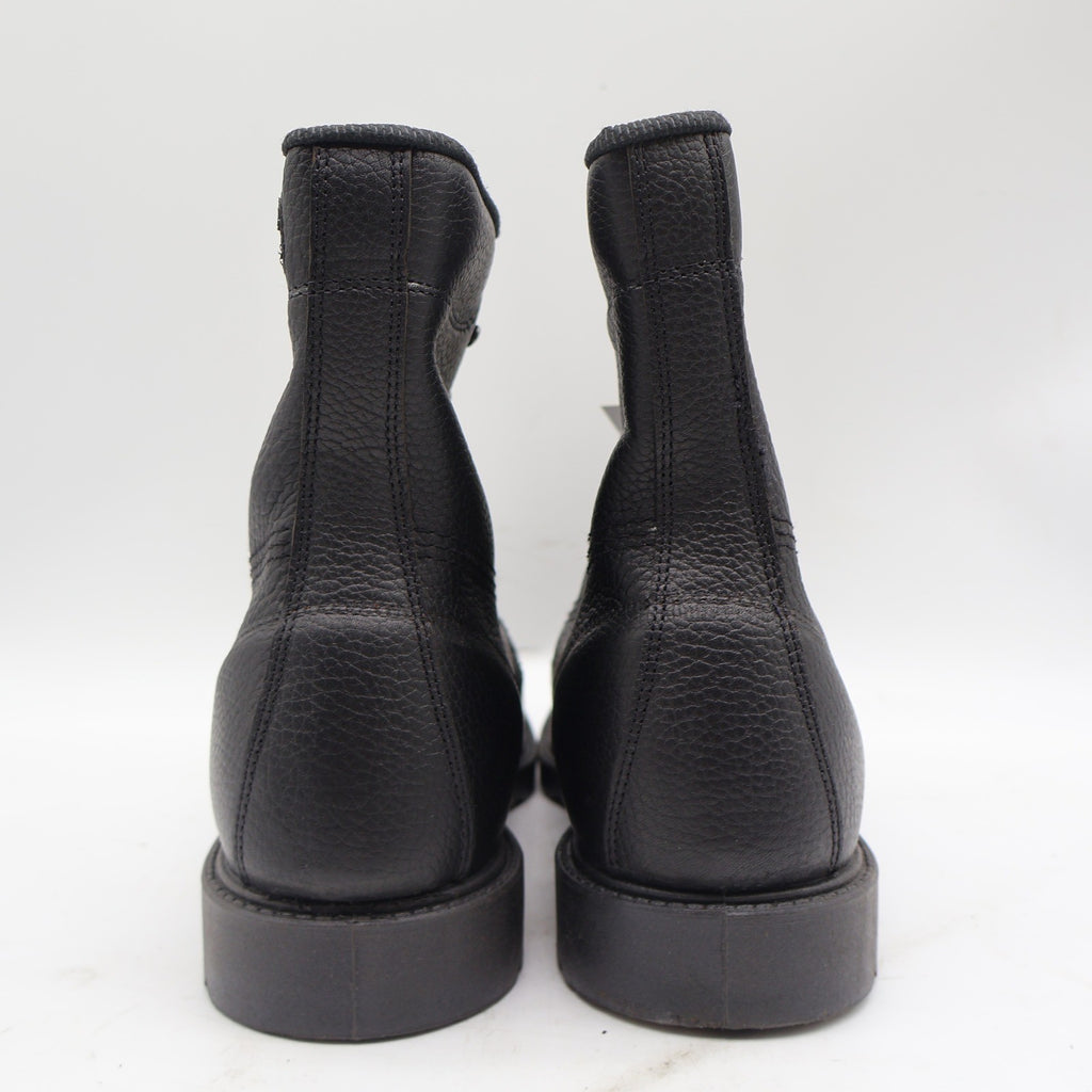 Walker SafetyFirst Steel Toe Work Boots Mens 13 D Vintage 90s USA Black Leather - take2supply