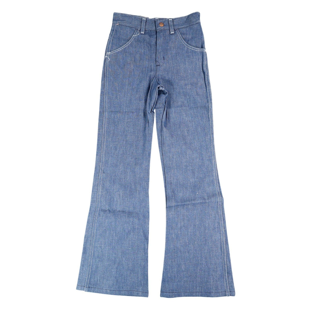 Vintage Young Maverick Boys Jeans Size 7 Blue Flare Leg USA NWT - take2supply