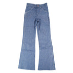 Vintage Young Maverick Boys Jeans Size 7 Blue Flare Leg USA NWT - take2supply