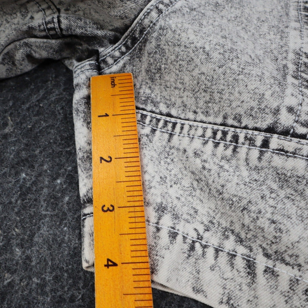 Lee Trekker Shorts Boys 14 Vintage 90s Acid Wash Black Cotton Relaxed Fit NWT - take2supply