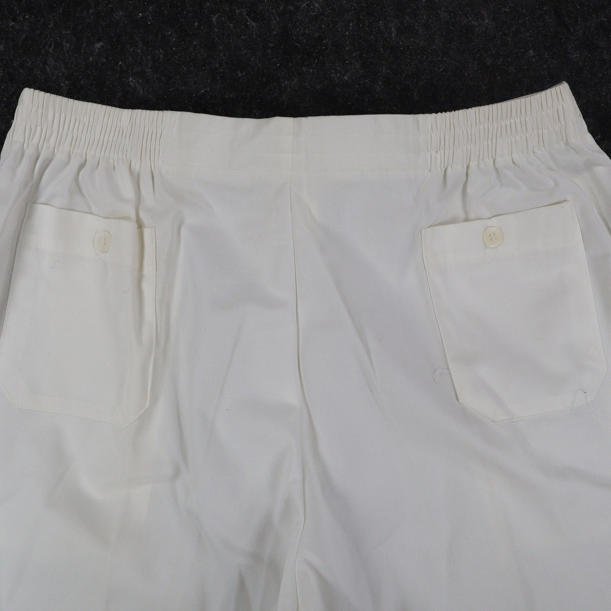 Jantzen Vintage Shorts Mens 38 White Poly Cotton Elastic Back Casual RN 37966 - take2supply