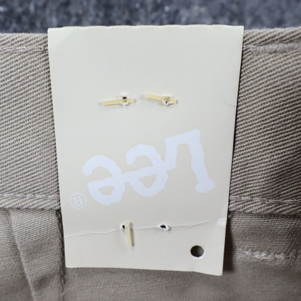 Lee Casuals Pleated Chino Pants Womens 12 M Khaki Cotton Wrinkle Free NWT - take2supply