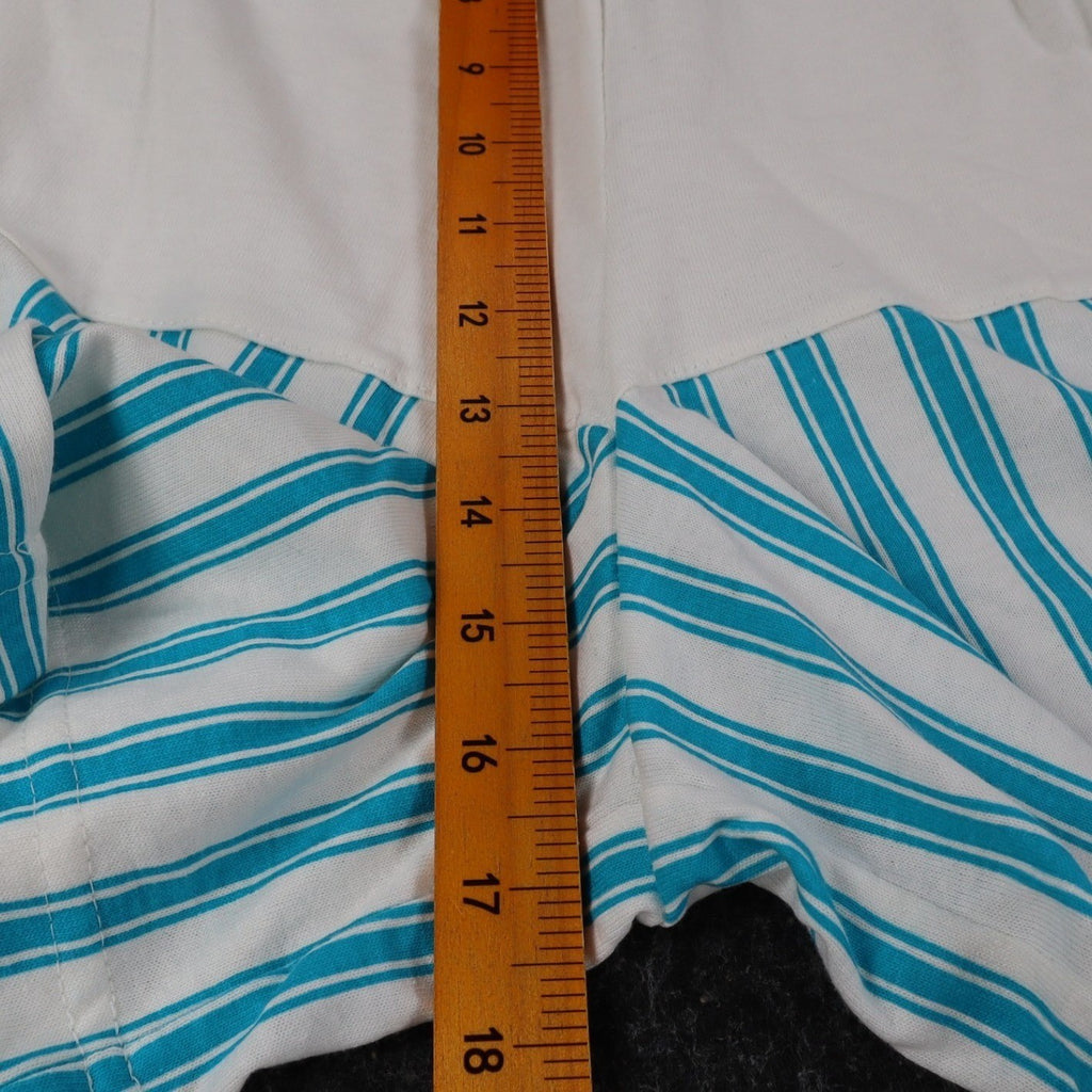 Hang Ten Shorts Mens XL Vintage 80s Blue White Striped Classic Sport USA NWT - take2supply