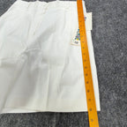 ON THE VERGE Vintage 90s Pleated Shorts Women 10 White Cotton Blend NWT USA - take2supply