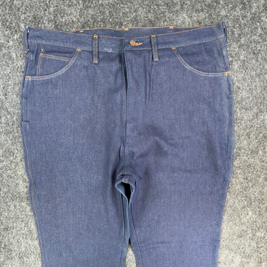 Maverick Vintage 70s Bootcut Jeans Mens 40M Dark Wash Indigo Cotton NWT NOS USA - take2supply