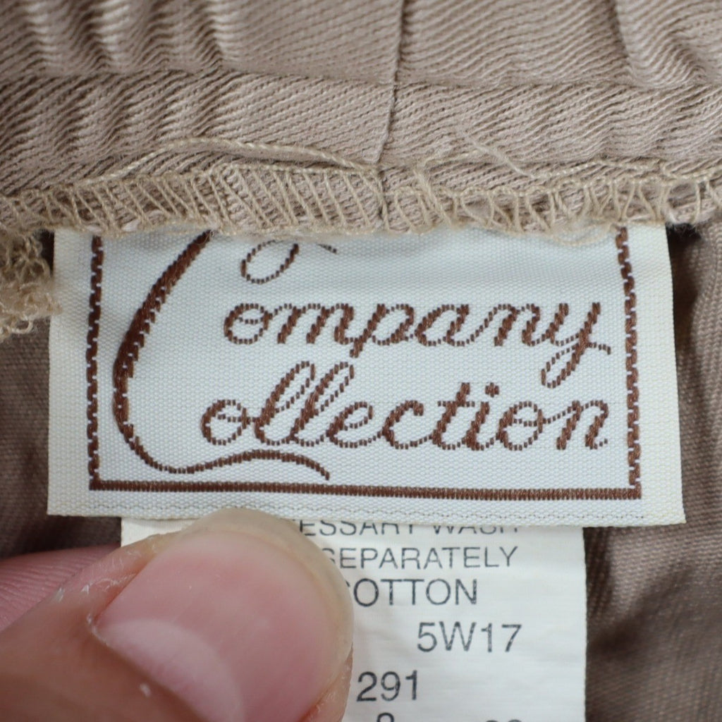 Company Collection Shorts Womens 8 Vintage 90s Khaki Cotton Twill Drawstring - take2supply