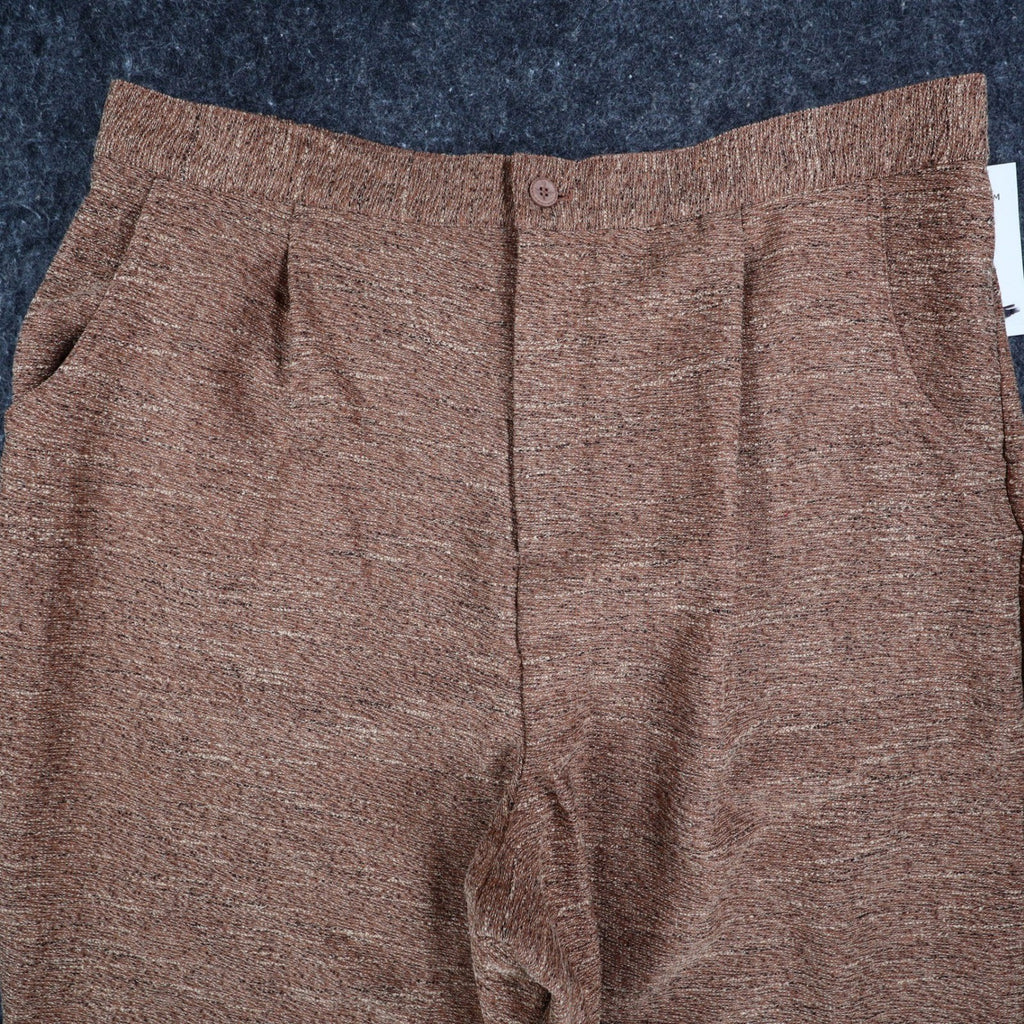 Erin London Pants Womens XL Camel Brown Pleated Straight Leg NWT NOS - take2supply
