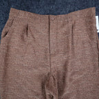 Erin London Pants Womens XL Camel Brown Pleated Straight Leg NWT NOS - take2supply
