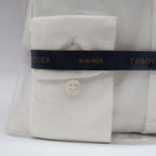 Tommy Hilfiger Shirt Boys 6 White Non Iron Cotton Long Sleeve Crest Cuff NWT - take2supply