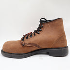 Walker Vintage Work Boots Mens 9 Brown Leather Deadstock Made In USA NIB NWT - take2supply